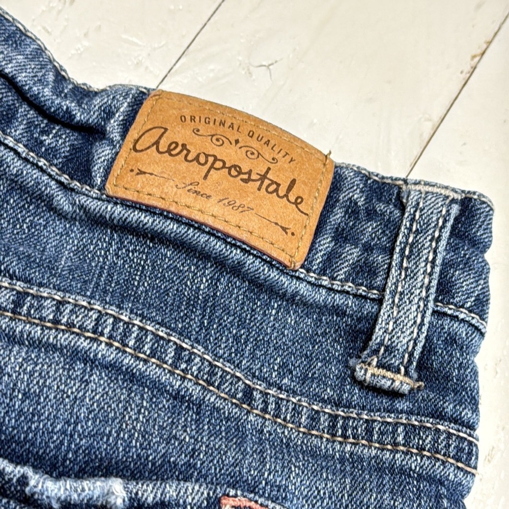 AEROPOSTALE denim Daisy Duke cut off shorts size 5/6